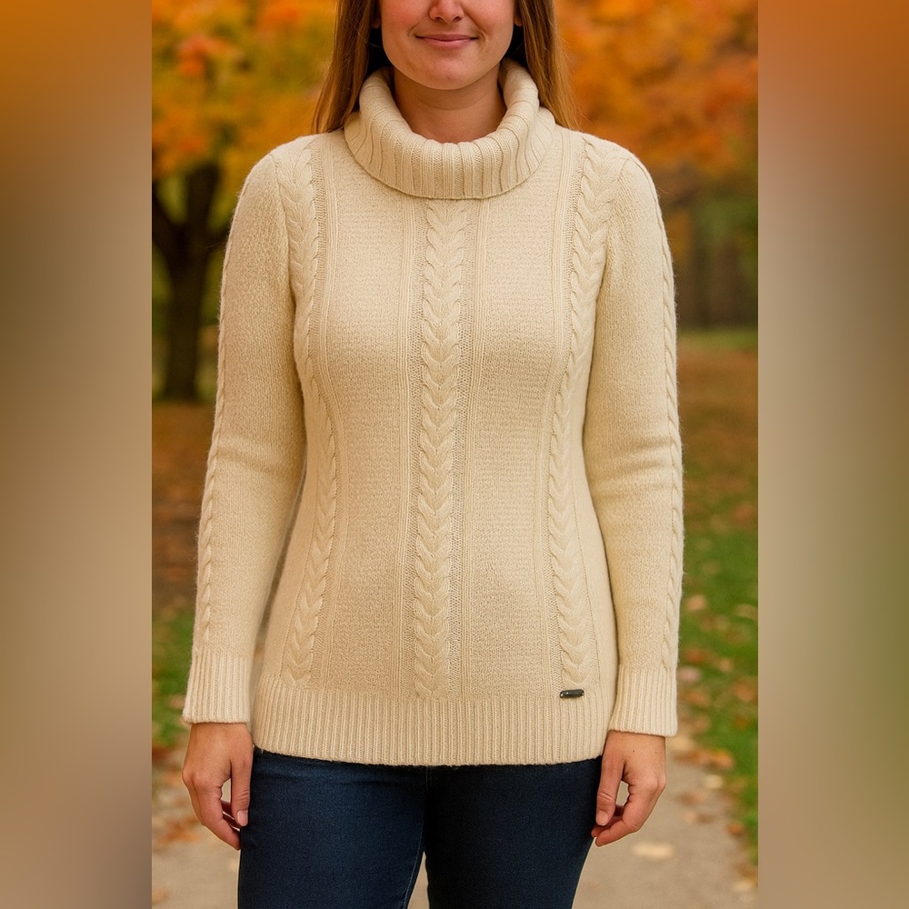 Eddie Bauer women’s wool turtleneck, NWOT size XS